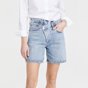 NWT AGOLDE criss cross upsized short